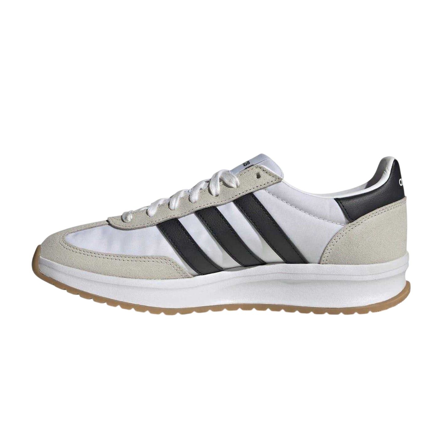 White-Black - Side - Adidas Mens Run 70s 2.0 Stripes Leather Trainers