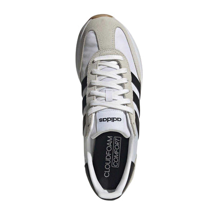 White-Black - Lifestyle - Adidas Mens Run 70s 2.0 Stripes Leather Trainers