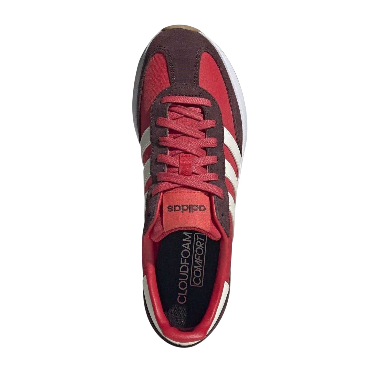 Black Cherry-White - Lifestyle - Adidas Mens Run 70s 2.0 Stripes Leather Trainers
