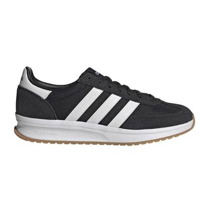 Black-White - Front - Adidas Mens Run 70s 2.0 Stripes Leather Trainers
