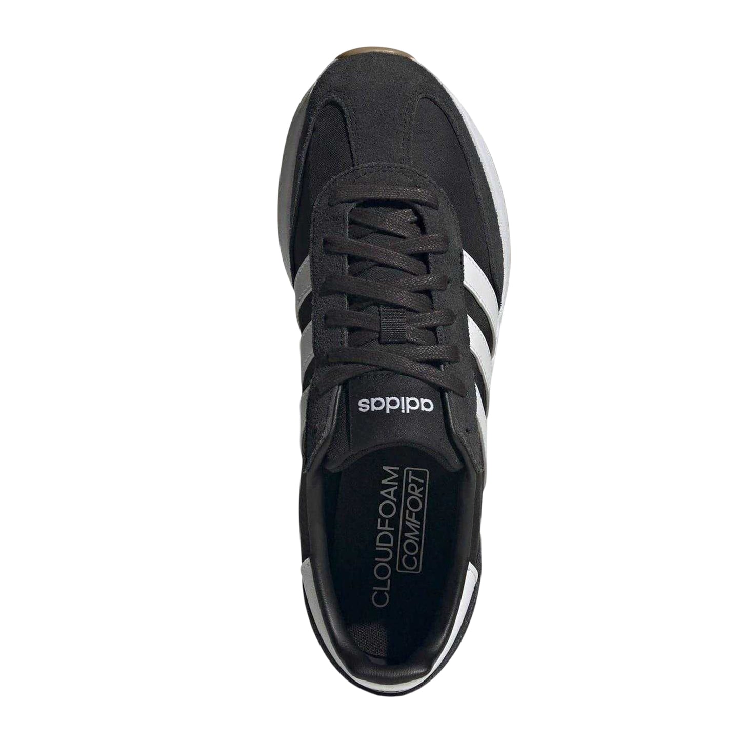 Black-White - Lifestyle - Adidas Mens Run 70s 2.0 Stripes Leather Trainers