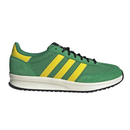 Green-Yellow - Front - Adidas Mens Run 70s 2.0 Stripes Leather Trainers