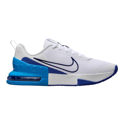 White-Royal Blue - Front - Nike Mens Alpha Air Cushioned Trainers