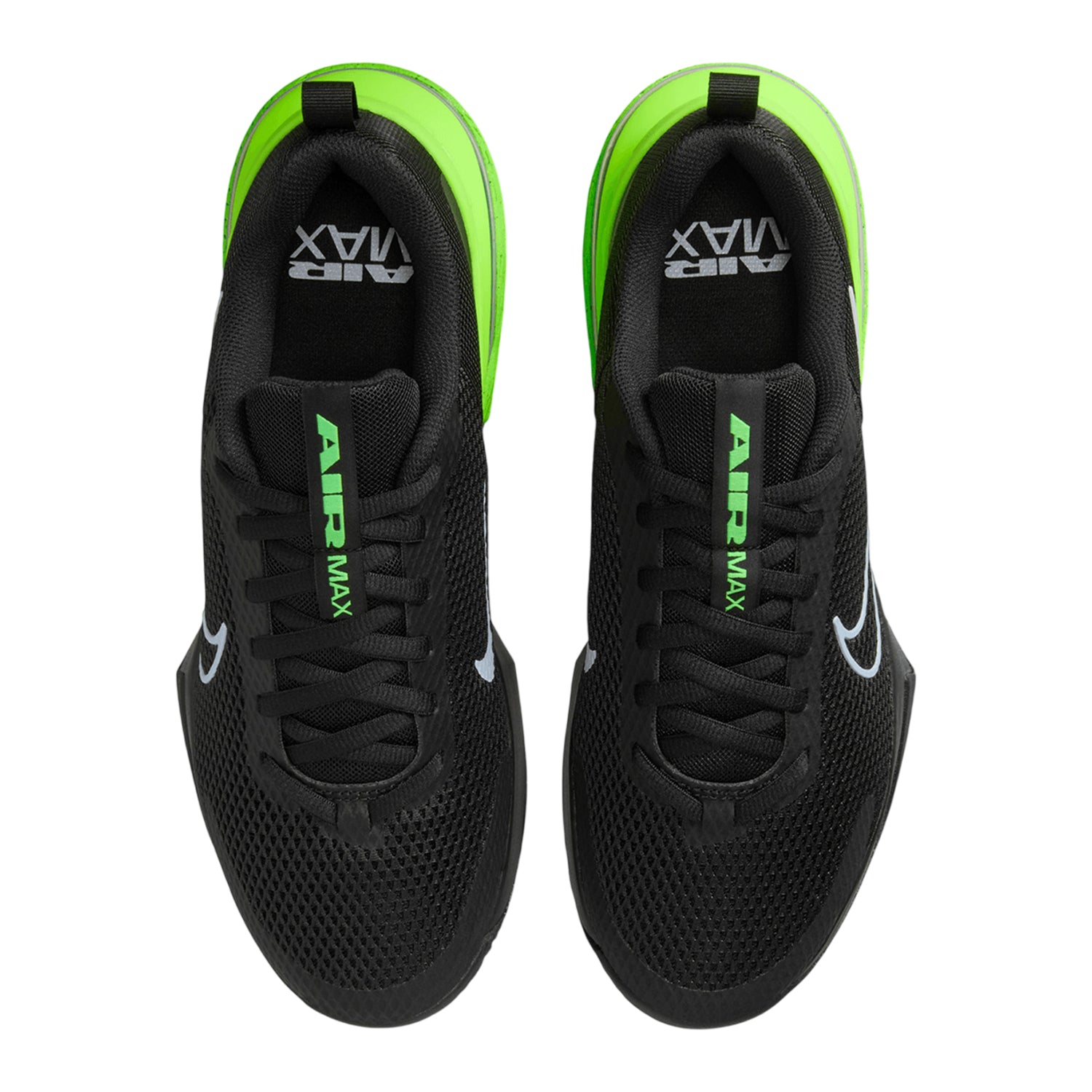 Black-Green - Side - Nike Mens Alpha Air Cushioned Trainers