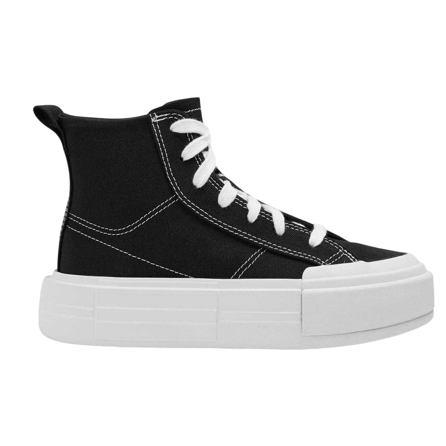 Black-White - Front - Converse Childrens-Kids Chuck Taylor Platform High Top Trainers