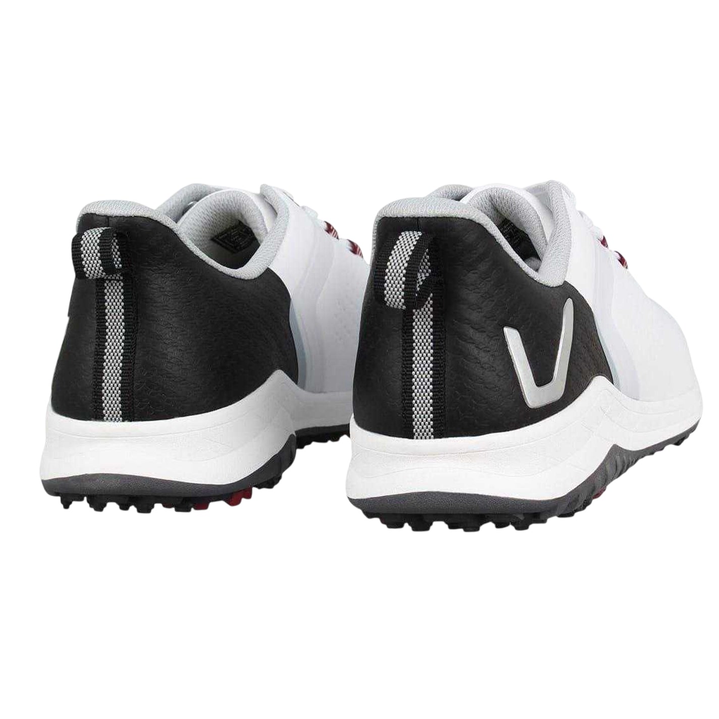 White-Black - Back - Slazenger Mens V Series Spiked Golf Shoes