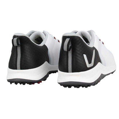 White-Black - Back - Slazenger Mens V Series Spiked Golf Shoes