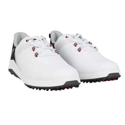 White-Black - Pack Shot - Slazenger Mens V Series Spiked Golf Shoes
