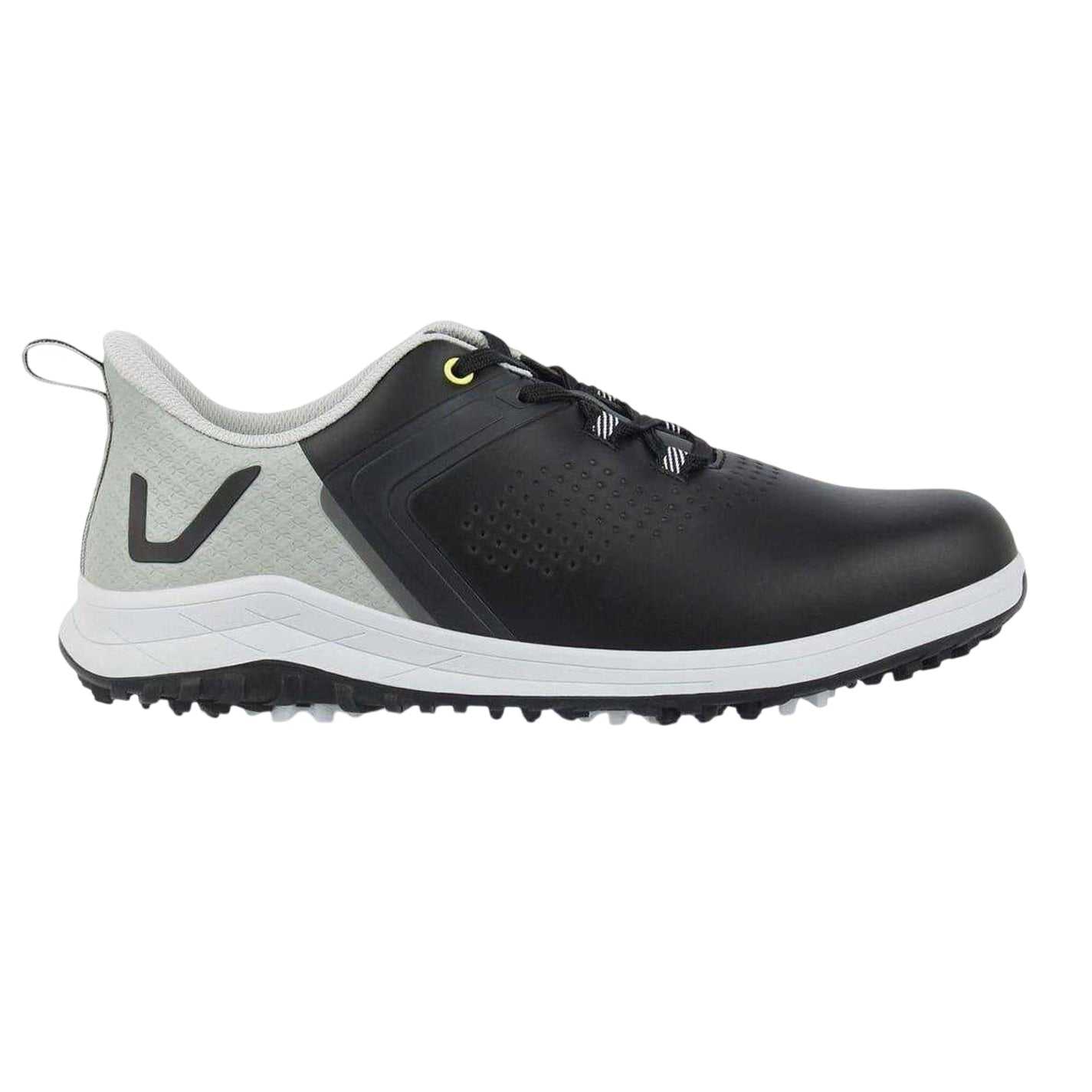 Black - Front - Slazenger Mens V Series Spiked Golf Shoes