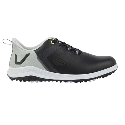 Black - Front - Slazenger Mens V Series Spiked Golf Shoes