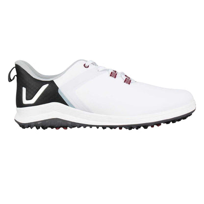 White-Black - Front - Slazenger Mens V Series Spiked Golf Shoes