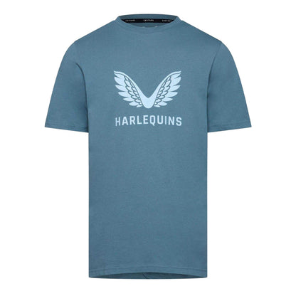 Bluestone - Front - Castore Mens Harlequins F.C. Wings T-Shirt