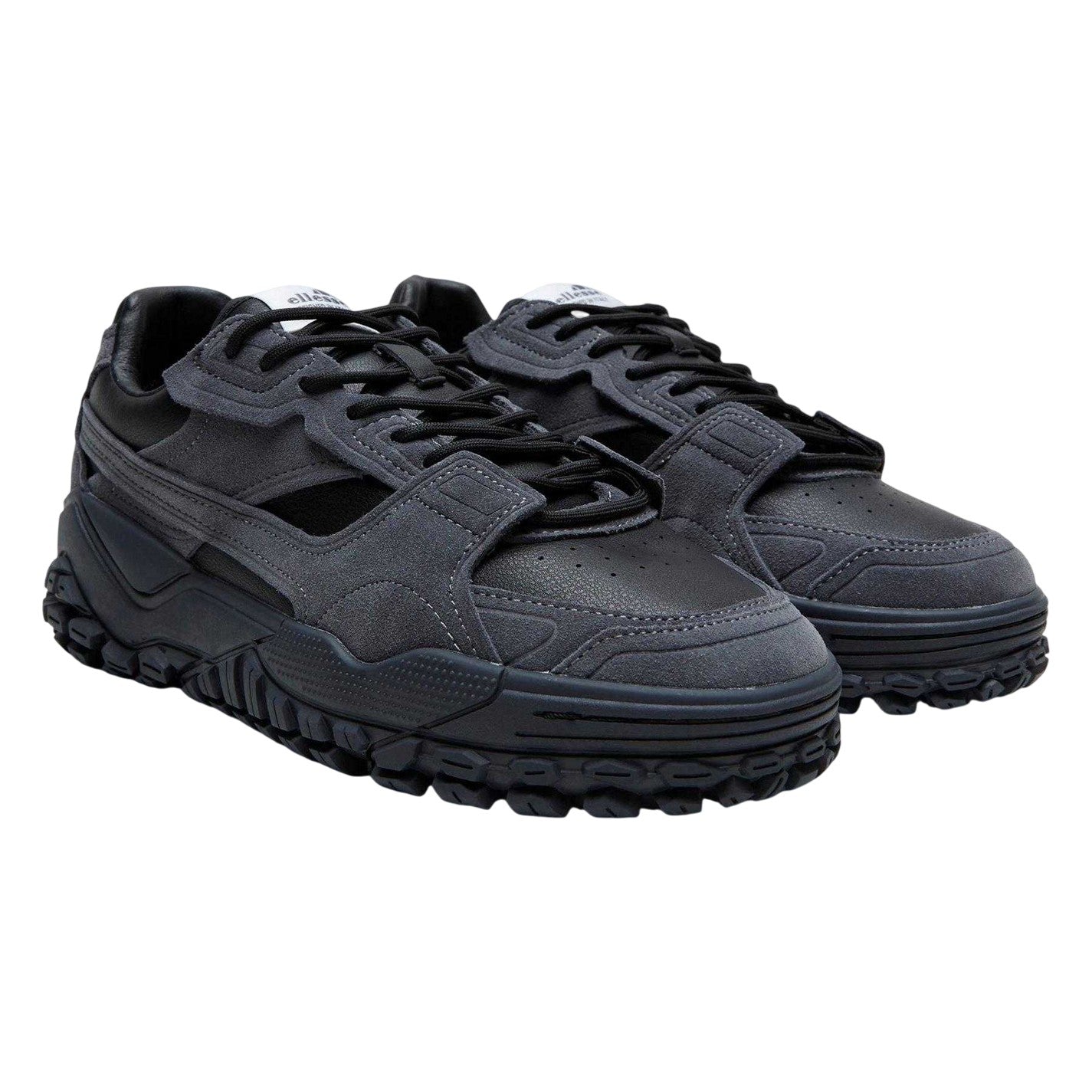 Black - Lifestyle - Ellesse Mens Classic Leather Trainers