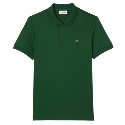 Green - Front - Lacoste Mens Pima Cotton Regular Polo Shirt