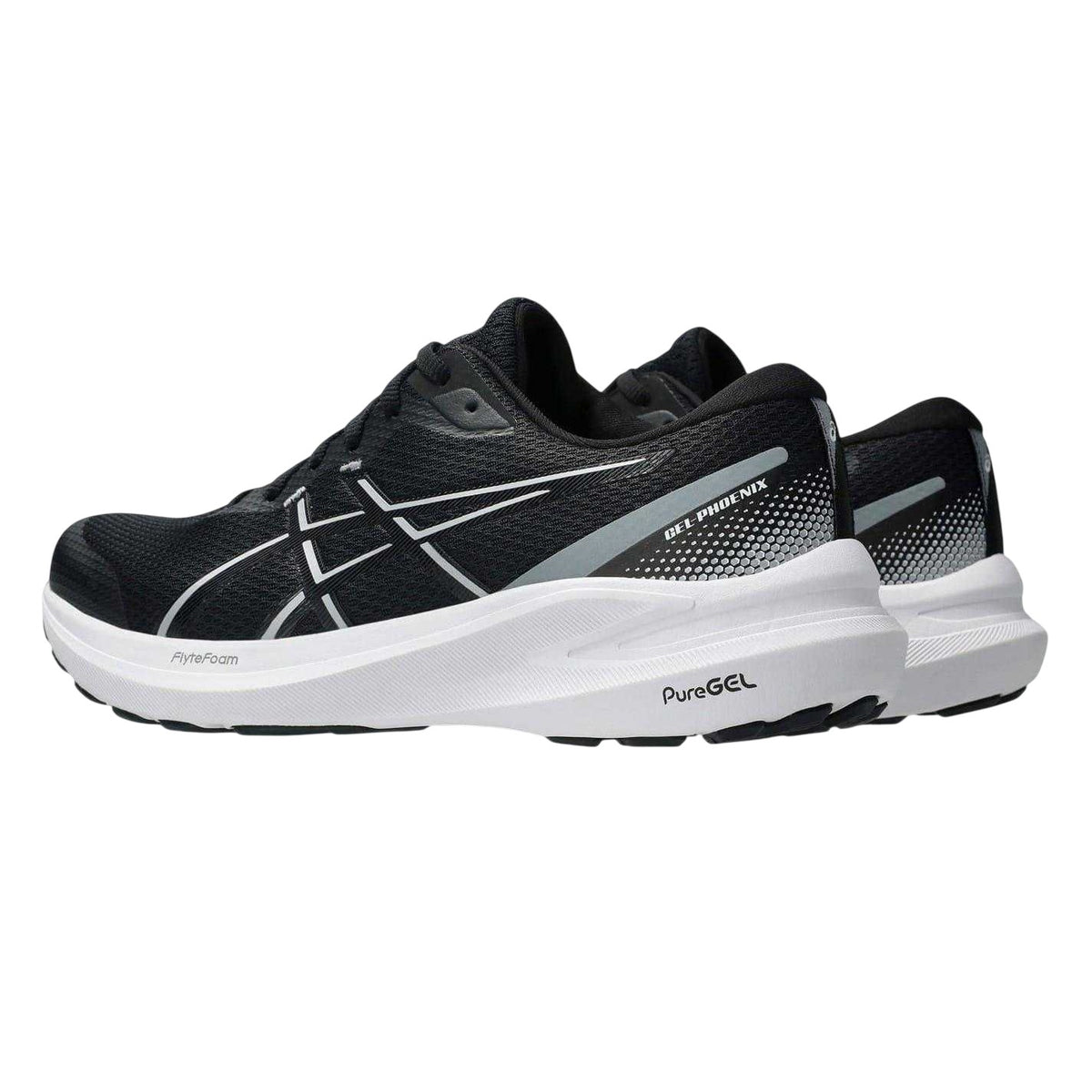 Black-Pink - Back - Asics Mens Gel Phoenix 13 Shoes