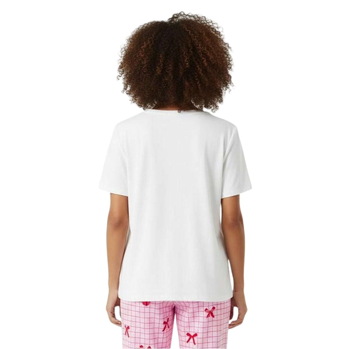 Red - Back - Urban Threads Womens-Ladies Back To Bed Pyjama Set
