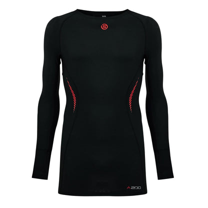 Black - Front - Skins Mens A200 Back Print Compression Shirt