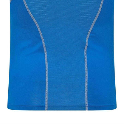 Blue - Lifestyle - Skins Mens Carbonyte Contrast Detail Base Layer Top