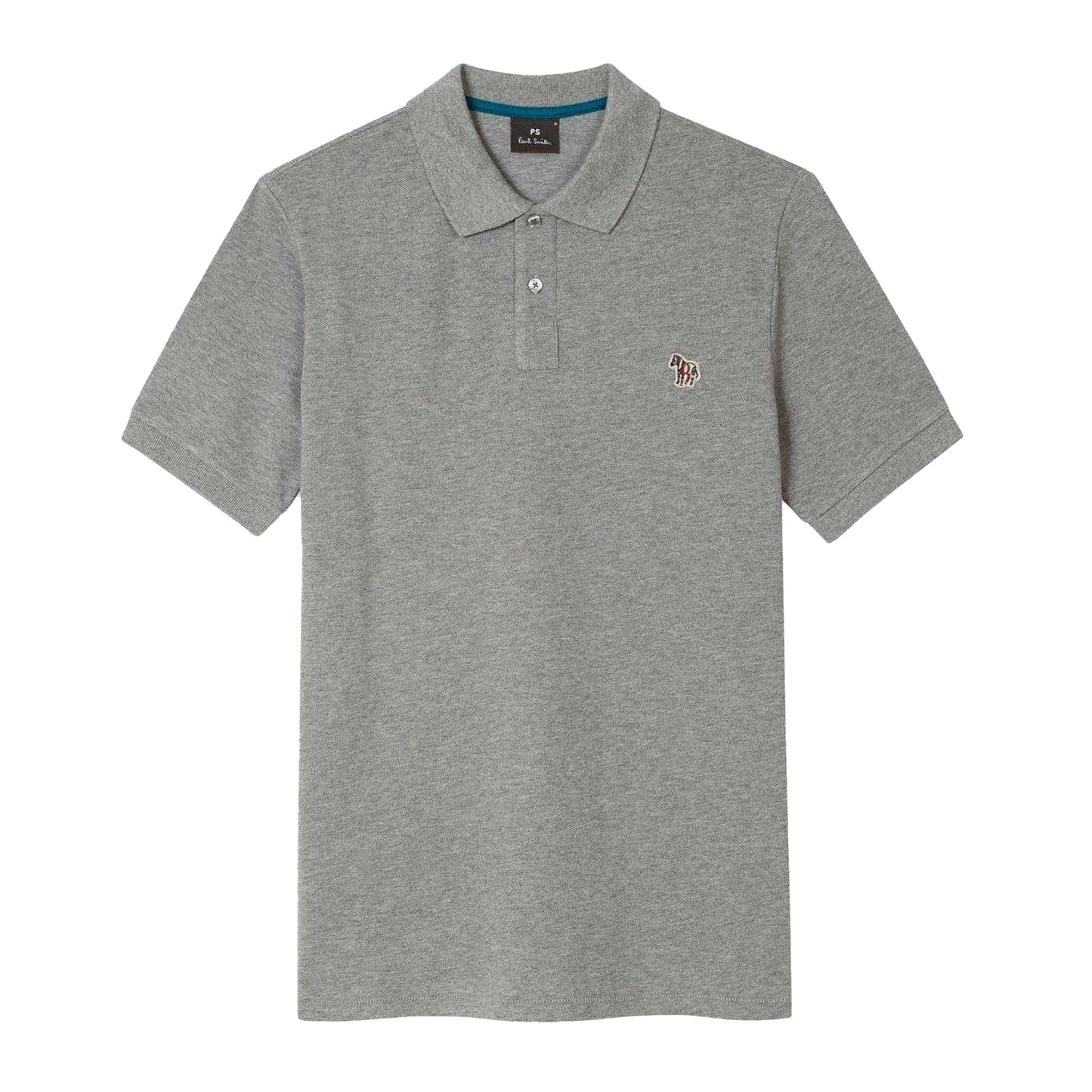 Grey Marl Marl - Front - Paul Smith Mens Zebra Regular Polo Shirt