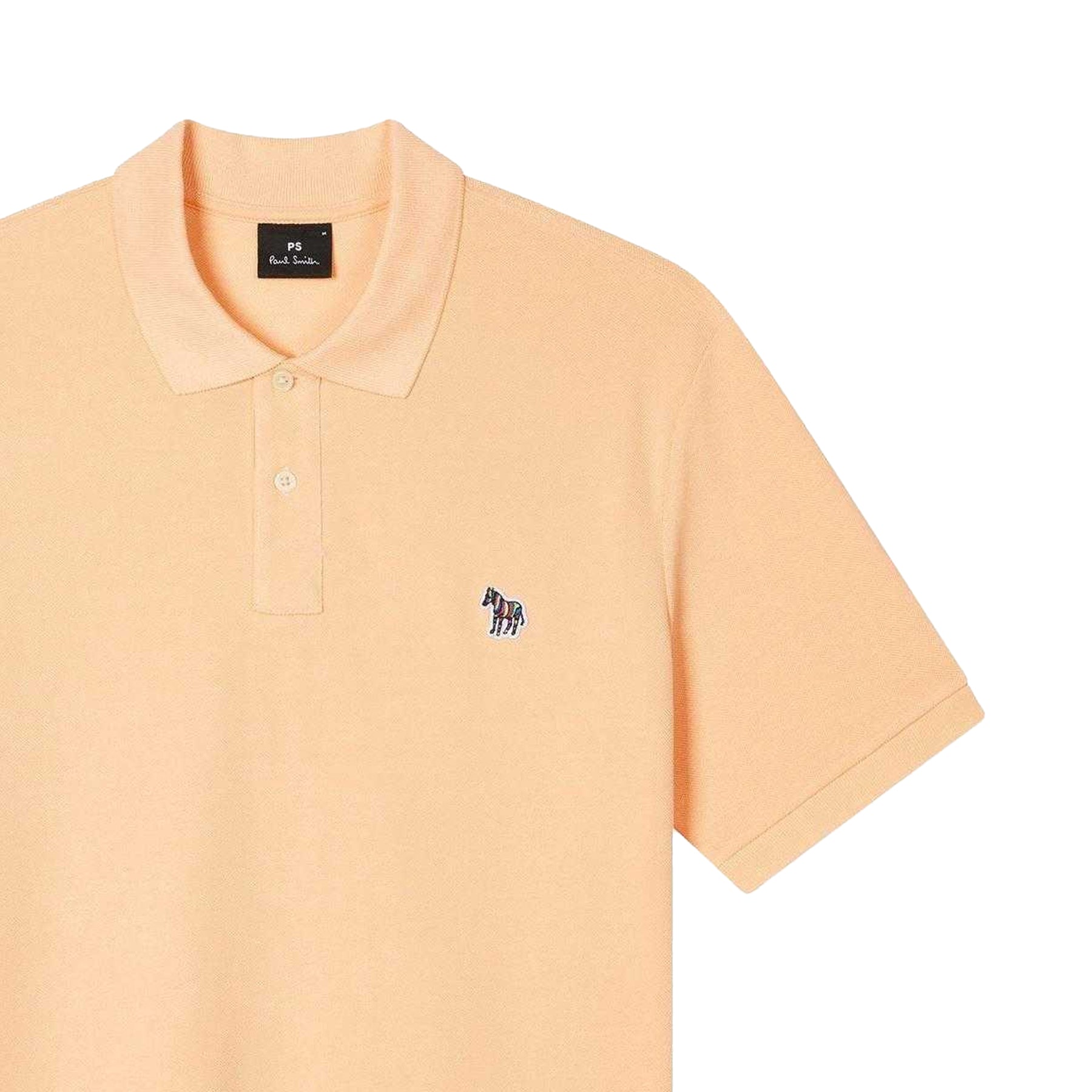 Orange - Side - Paul Smith Mens Zebra Regular Polo Shirt