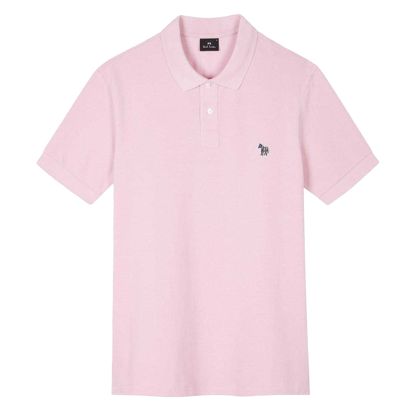 Pink - Front - Paul Smith Mens Zebra Regular Polo Shirt