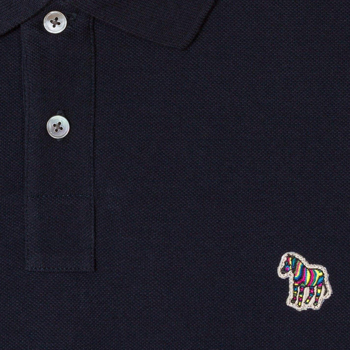 Navy - Pack Shot - Paul Smith Mens Zebra Regular Polo Shirt