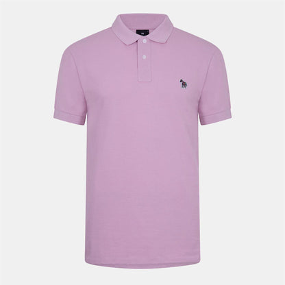 Fuchsia - Front - Paul Smith Mens Zebra Regular Polo Shirt