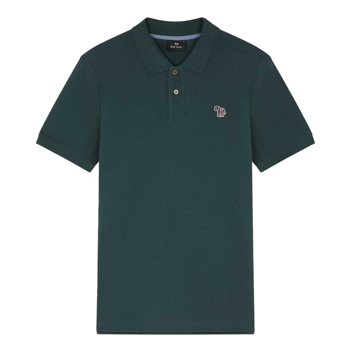 Green - Front - Paul Smith Mens Zebra Regular Polo Shirt