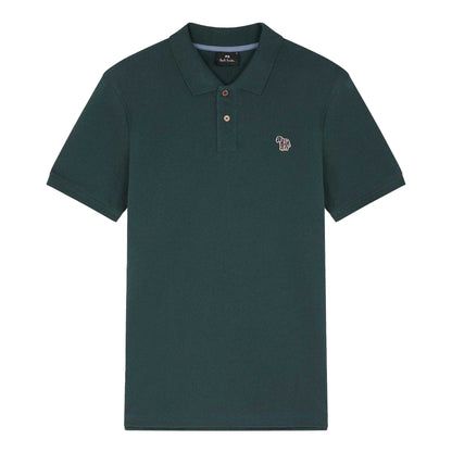 Green - Front - Paul Smith Mens Zebra Regular Polo Shirt