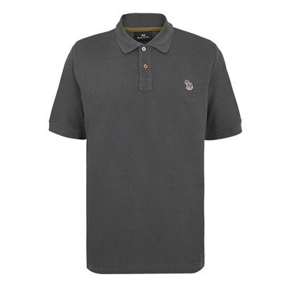 Grey - Front - Paul Smith Mens Zebra Regular Polo Shirt