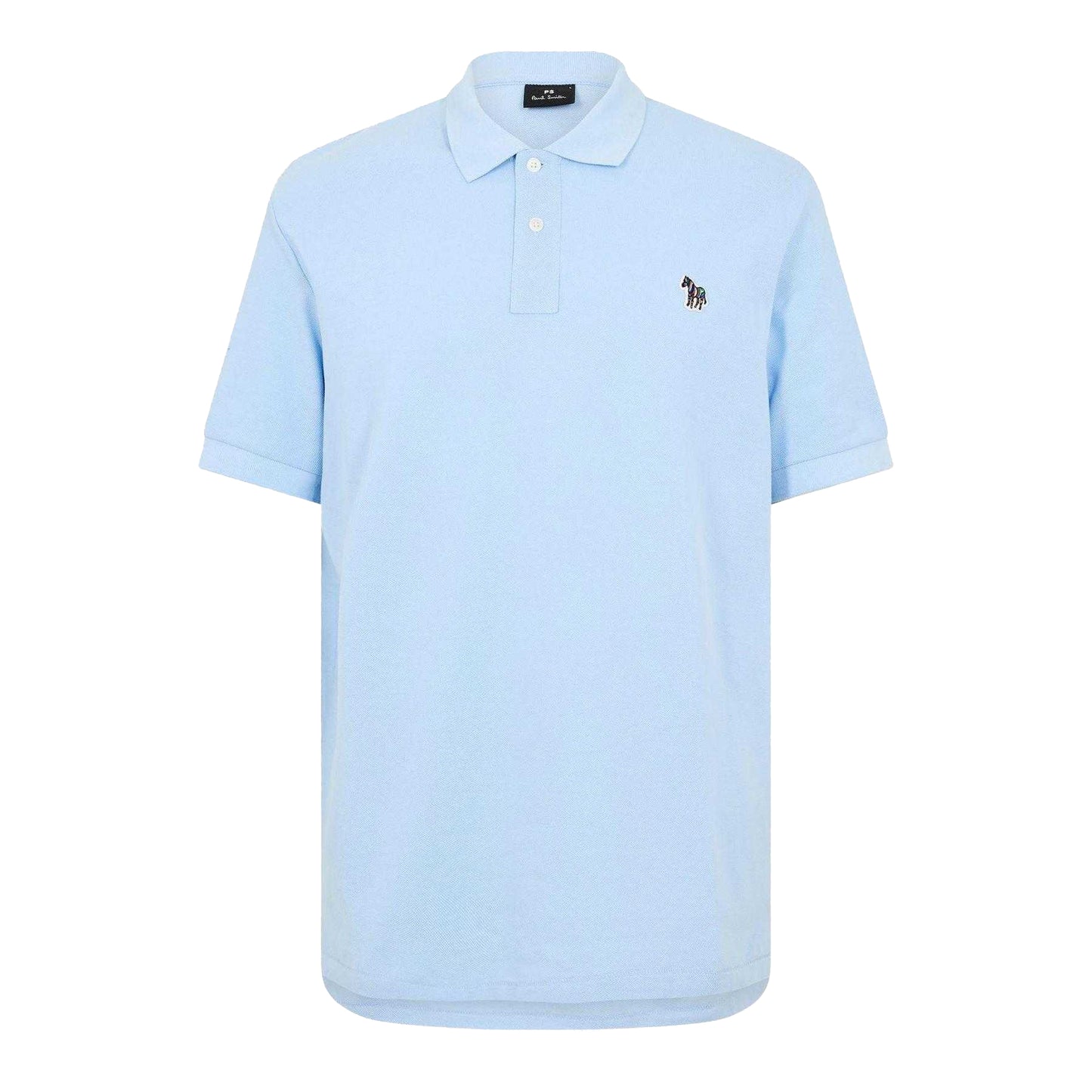 Blue - Front - Paul Smith Mens Zebra Regular Polo Shirt