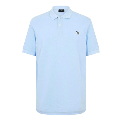 Blue - Front - Paul Smith Mens Zebra Regular Polo Shirt