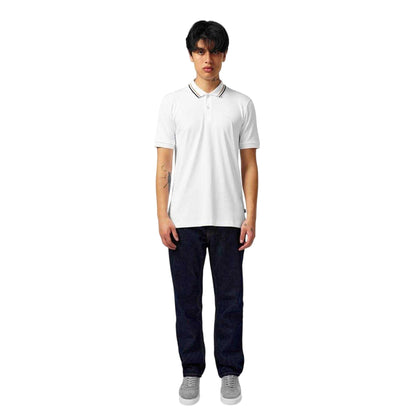 White - Side - Boss Mens Penrose 38 Polo Shirt