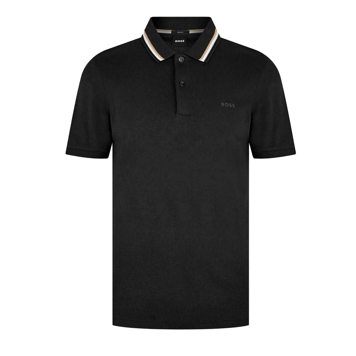 Black - Front - Boss Mens Penrose 38 Polo Shirt