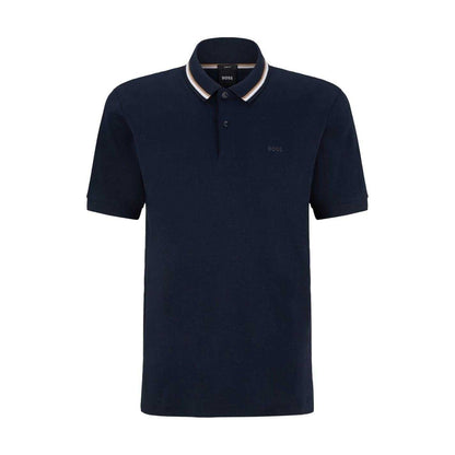 Navy - Front - Boss Mens Penrose 38 Polo Shirt