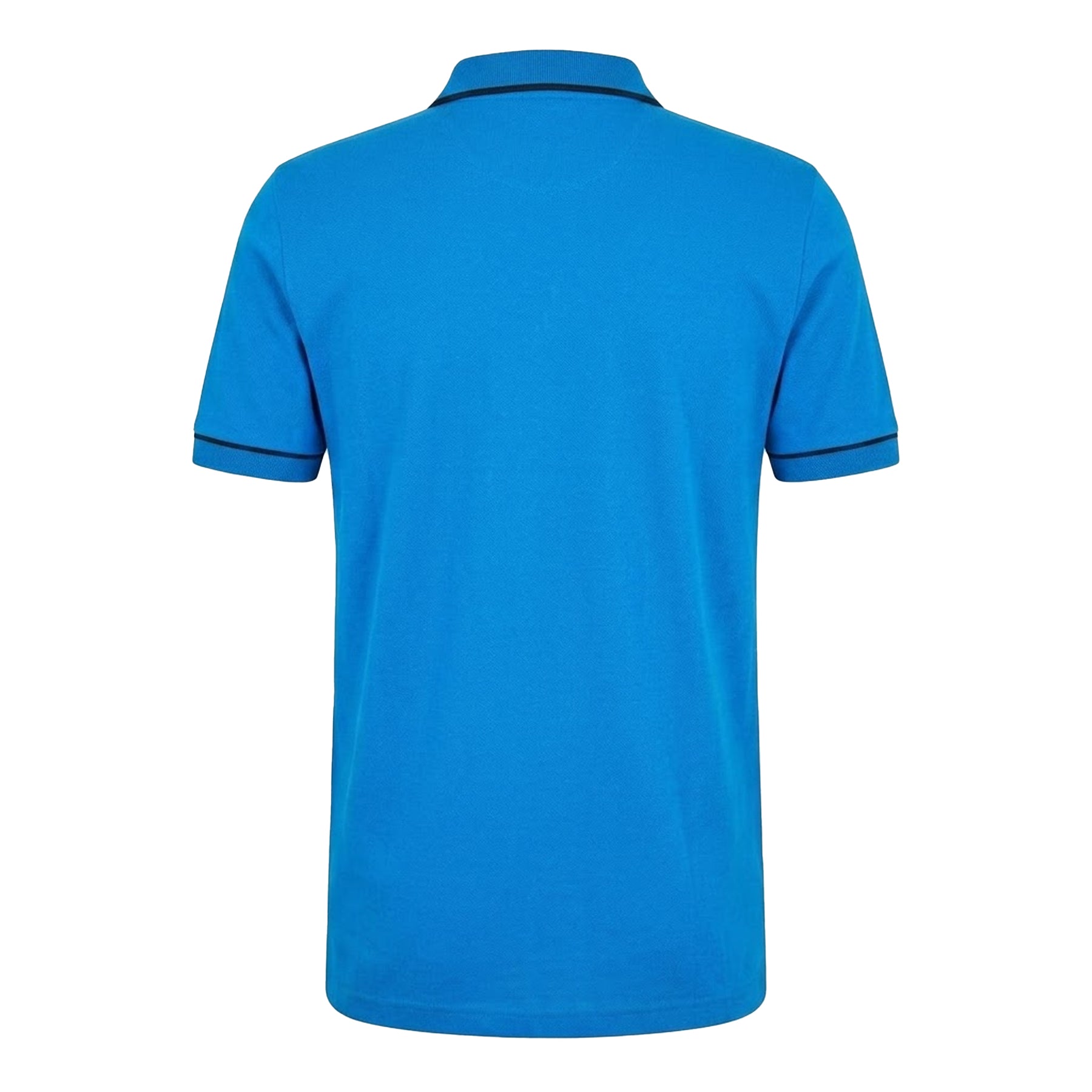 Blue - Back - Boss Mens Paule Short-Sleeved Polo Shirt