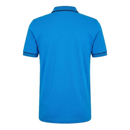 Blue - Back - Boss Mens Paule Short-Sleeved Polo Shirt