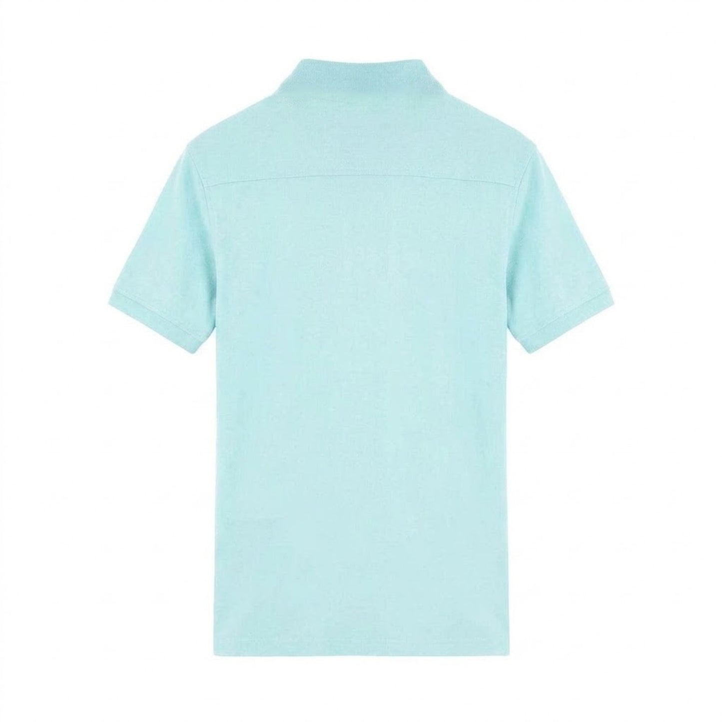 Skyblue Washed - Back - Aquascutum Mens Triangle Logo Polo Shirt