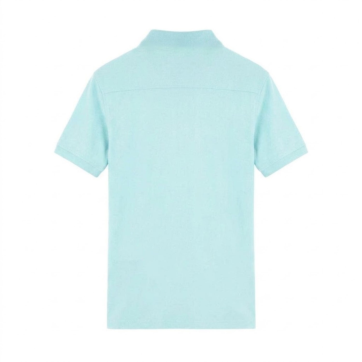 Skyblue Washed - Back - Aquascutum Mens Triangle Logo Polo Shirt