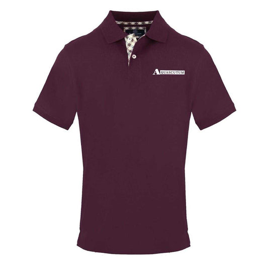 Red - Front - Aquascutum Mens Short-Sleeved Polo Shirt