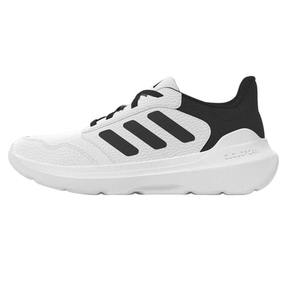 White-Black - Side - Adidas Childrens-Kids Tensaur Run Cloudfoam Trainers