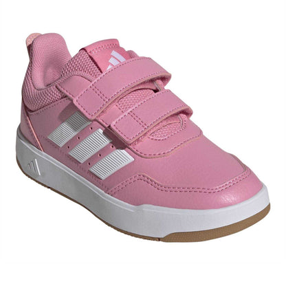 Pink-Light - Pack Shot - Adidas Childrens-Kids Tensaur Sport 3 Stripes Trainers