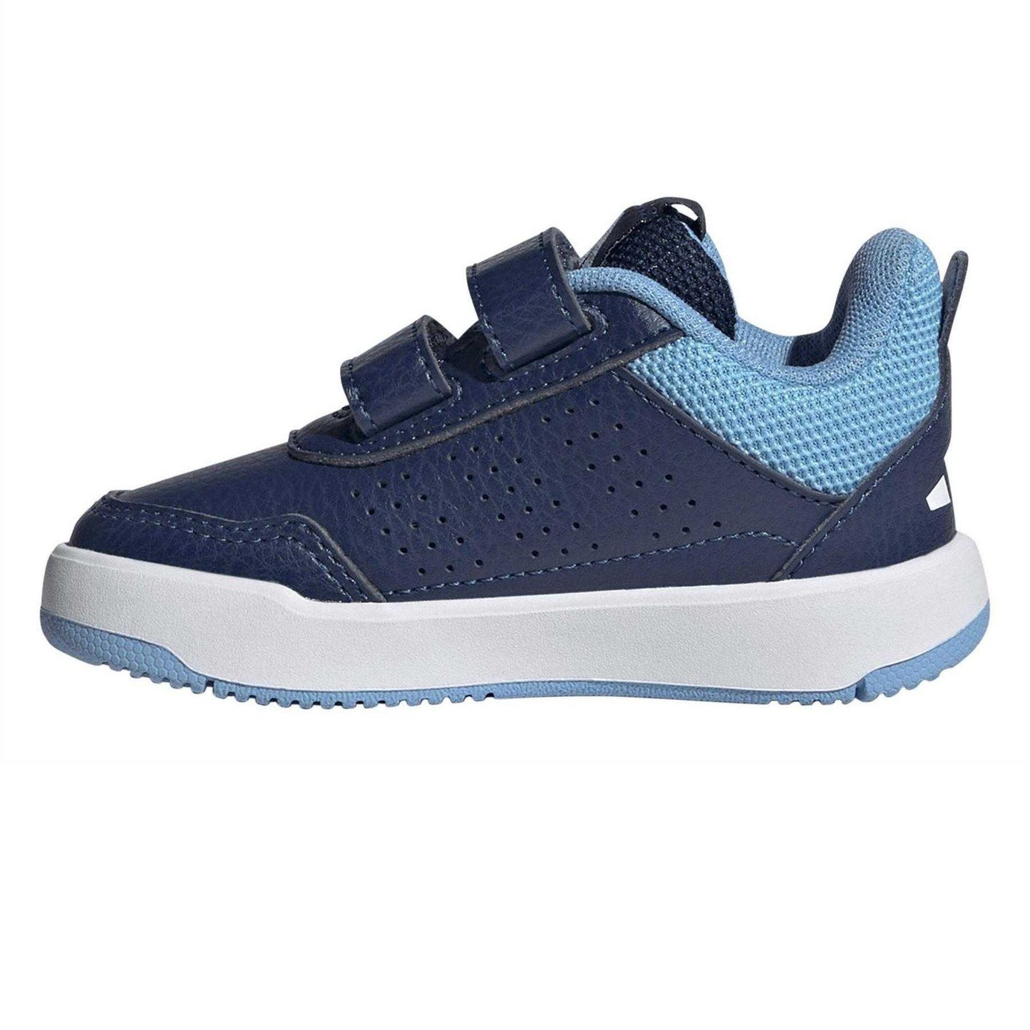 Blue-White - Side - Adidas Childrens-Kids Tensaur Sport 3 Stripes Trainers