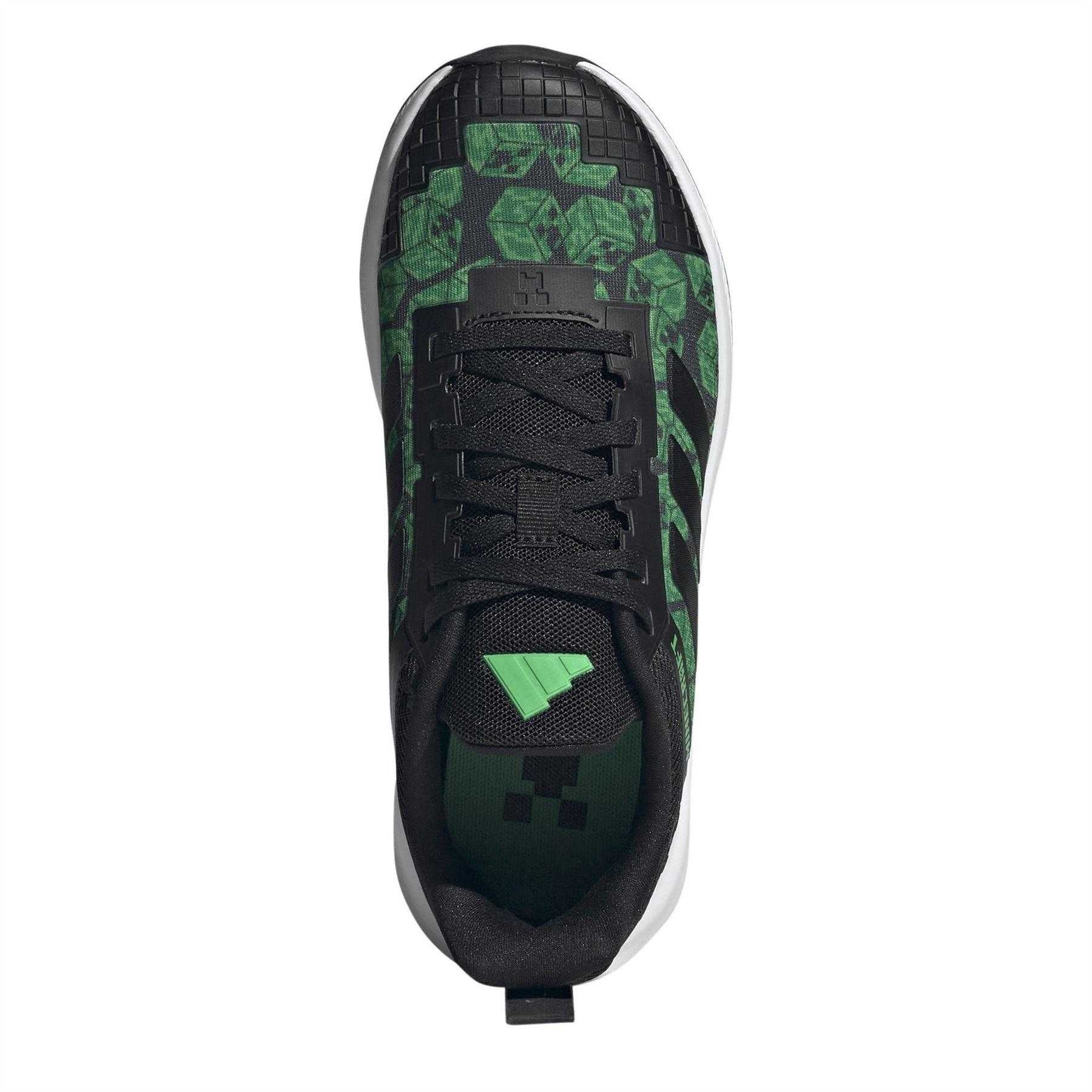 Black-Green - Lifestyle - Adidas Childrens-Kids Minecraft Trainers