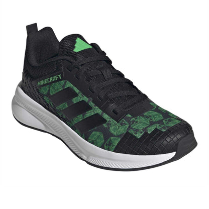 Black-Green - Pack Shot - Adidas Childrens-Kids Minecraft Trainers