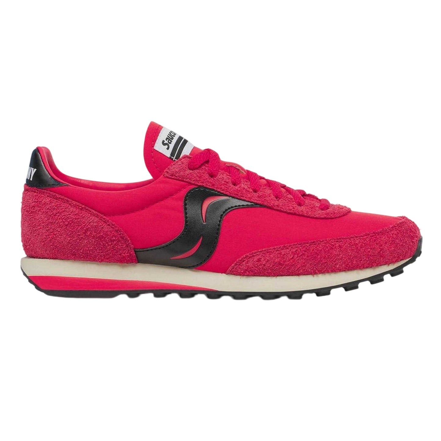 Red - Front - Saucony Womens-Ladies 80 Suede Trainers