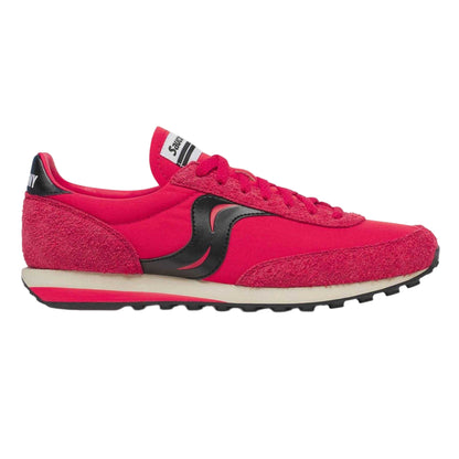 Red - Front - Saucony Womens-Ladies 80 Suede Trainers
