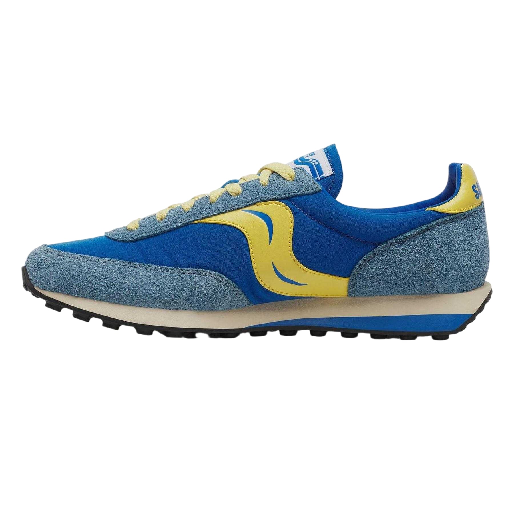 Blue - Side - Saucony Womens-Ladies 80 Suede Trainers