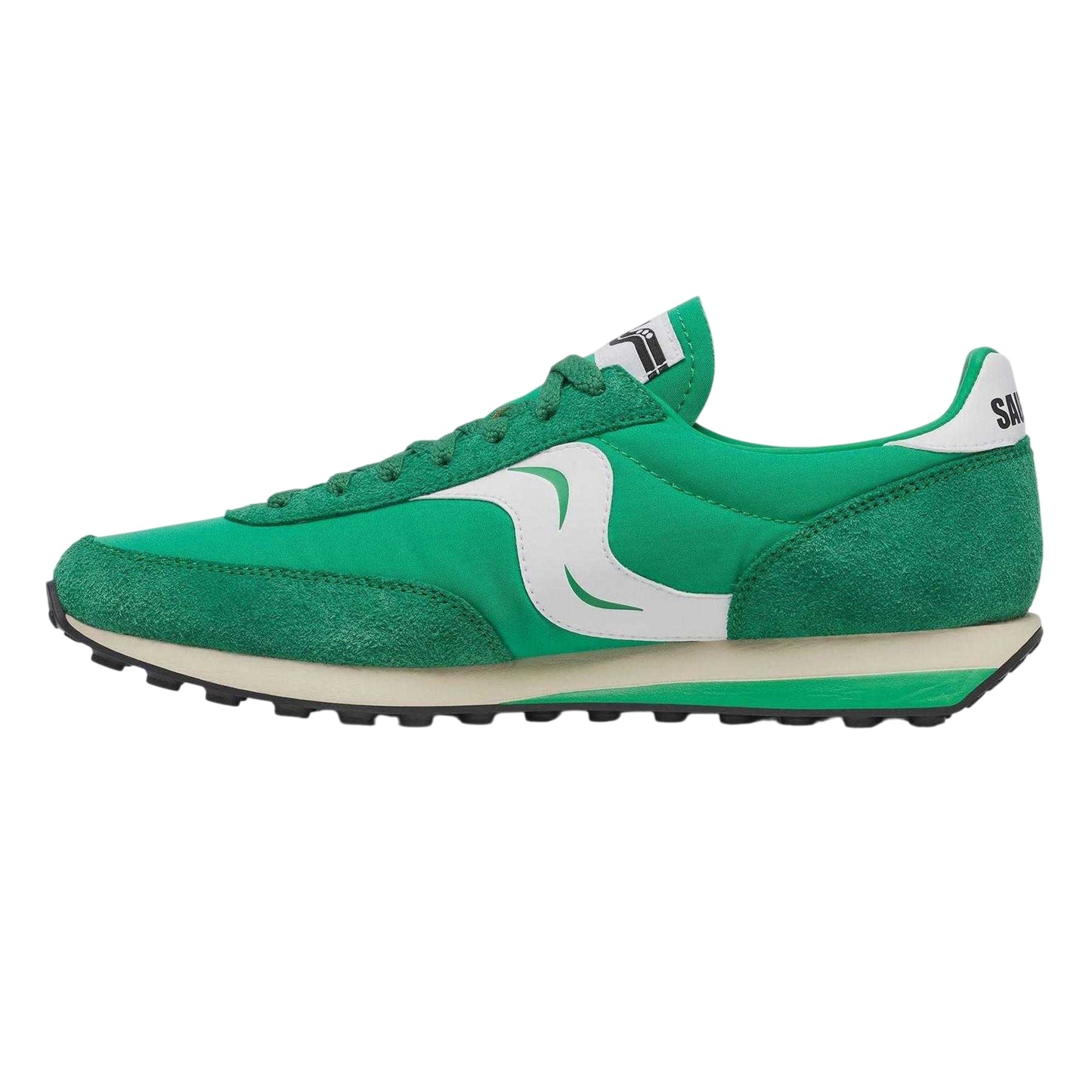 Green - Side - Saucony Womens-Ladies 80 Suede Trainers