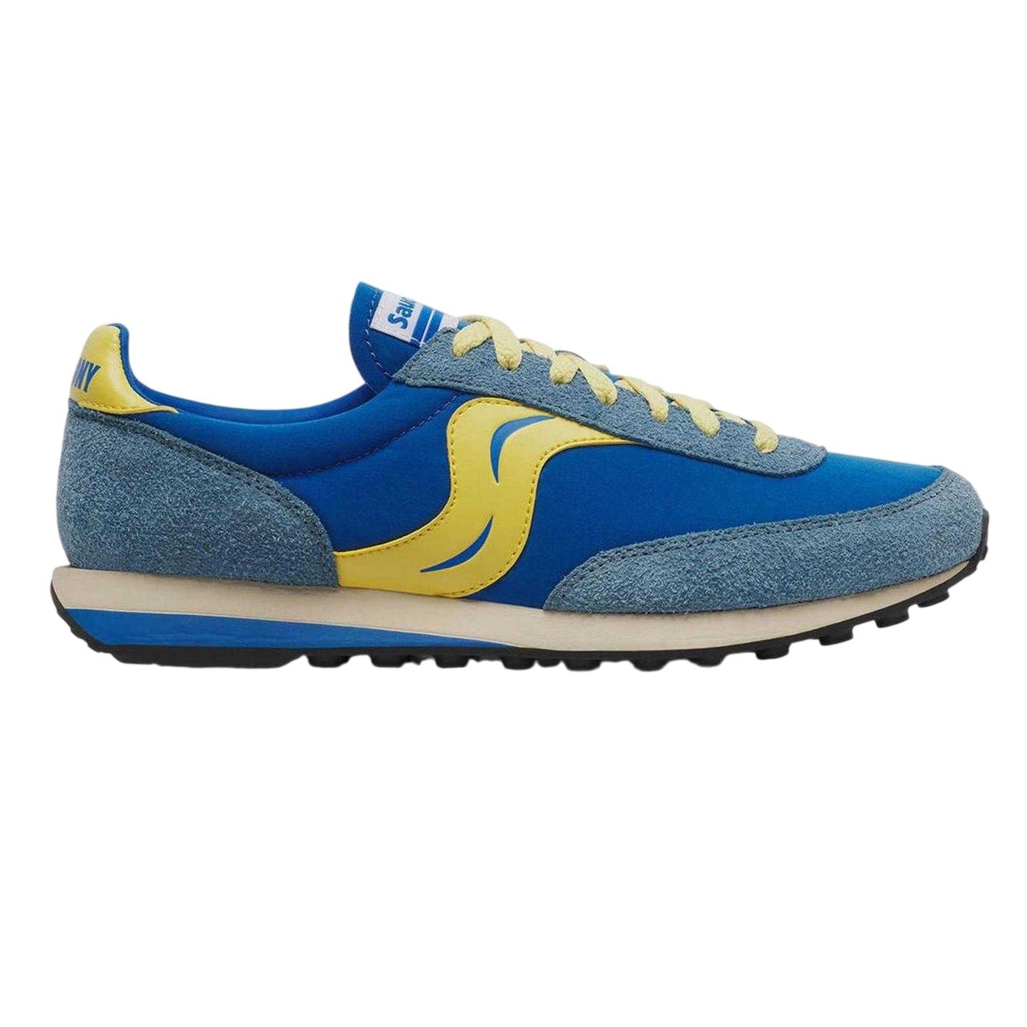 Blue - Front - Saucony Womens-Ladies 80 Suede Trainers